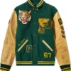 RL Tiger Green Letterman Varsity Jacket
