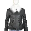 Squall Leonhart Black Leather Jacket