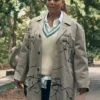 The Equalizer S03 Queen Latifah Gray Printed Coat