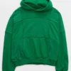 Aerie Sherpa Patchwork Pullover Hoodie