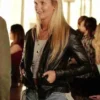 Angeline Appel The Fosters Black Leather Jacket