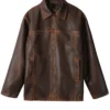 Brown The Verlin Leather Jacket