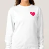 Cute Valentine White Sweatshirt