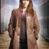 Doctor Who S04 Donna Noble Brown Leather Coat