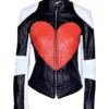 Kylie Minogue Leather Red Heart Jacket