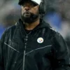 Mike Tomlin Pittsburgh Steelers Black Hooded Jacket