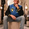 Novak Djokovic Lacoste Blue Varsity Jacket
