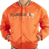 FAMU Orange Satin Letterman Varsity Jacket