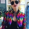 Katie Mcgrath Multicolor Sequin Jacket