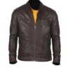 Men Stylish Lambskin Leather Jacket