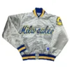 Milwaukee Brewers Grey Varsity Jacket