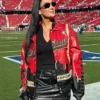 San Francisco 49ers Super Bowl Red Leather Jacket