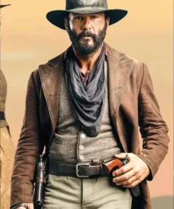 1883 Yellowstone James Dutton Brown Leather Coat