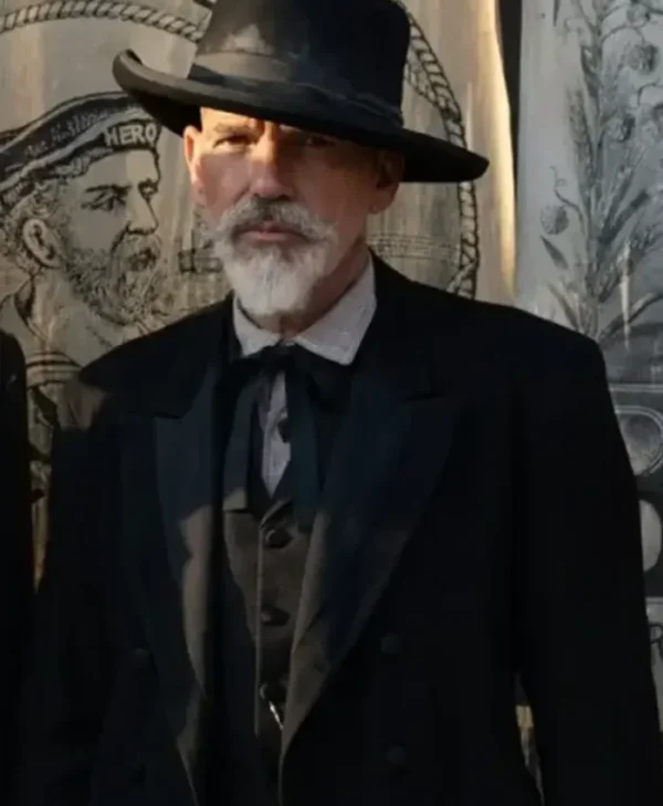 1883 Yellowstone Marshal Jim Courtright Wool Black Coat