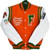 Florida A&M University 1887 Orange Varsity Jacket