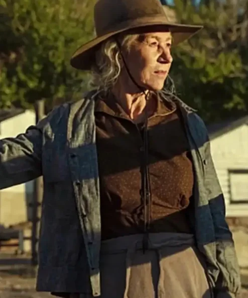 1923 Cara Dutton Grey Cotton Jacket