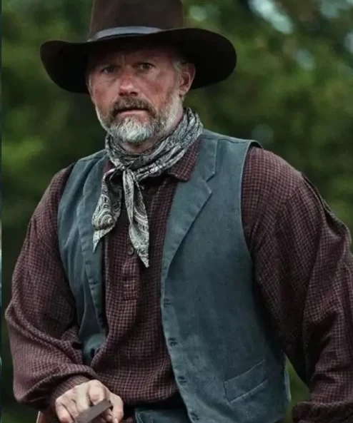 1923 James Badge Dale Blue Vest