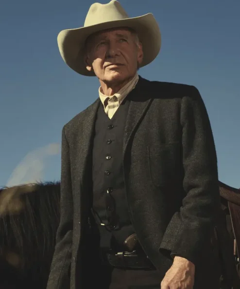 1923 Yellowstone Harrison Ford Black Blazer