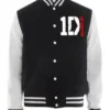 1D One Direction Varsity Jacket Black