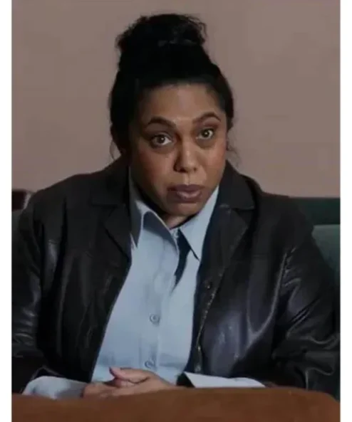 Safe Home 2023 Layla Morris Black Leather Jacket