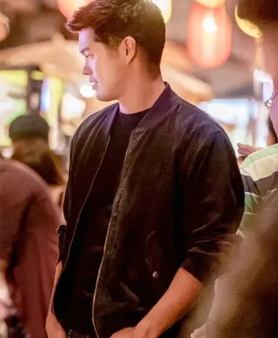 Ross Butler Love In Taipei 2023 Black Bomber Jacket