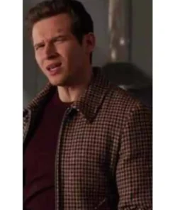 9-1-1 Evan Buckley Wool Houndstooth Tweed Jacket