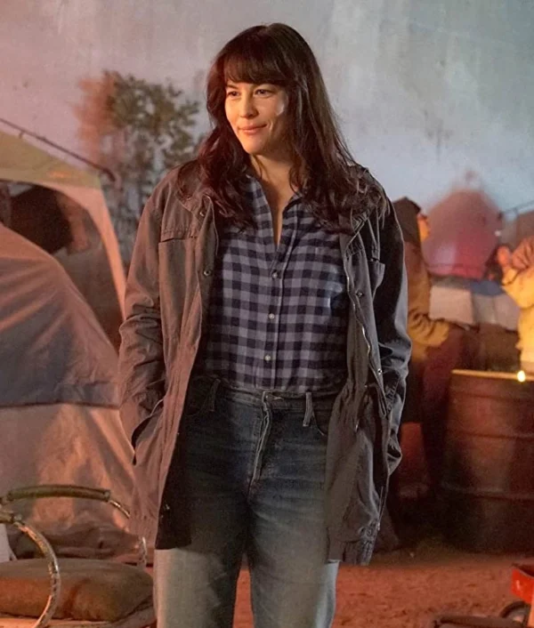 9-1-1 Lone Star Michelle Blake Black Cotton Coat