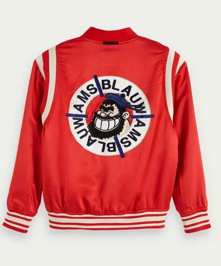 9-1-1 S04 Henrietta Wilson Satin Bomber Jacket