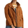 9-1-1 S04 Maddie Kendall Brown Cotton Fabric Jacket