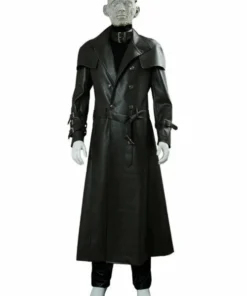 9 Albert Wesker Resident Evil 5 Black Trench Coat Costume