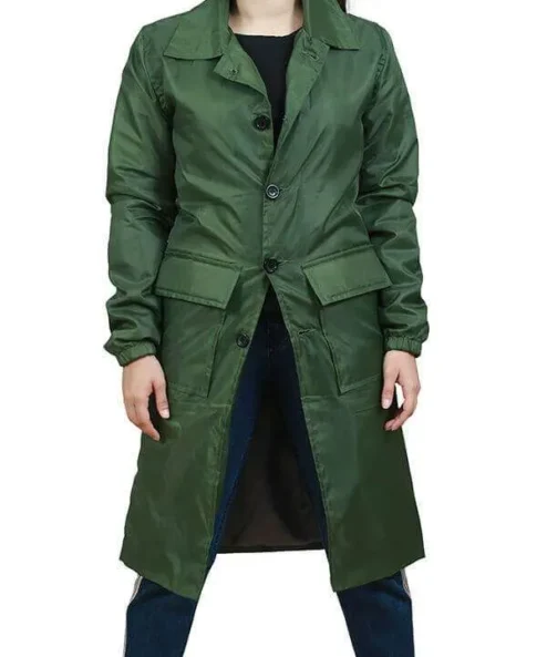 A Discovery of Witches Satu Green Polyester Coat