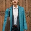 A Discovery of Witches Teresa Palmer Long Blue Coat