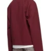 A Family Affair 2024 Nicole Kidman Burgundy Jacket Back
