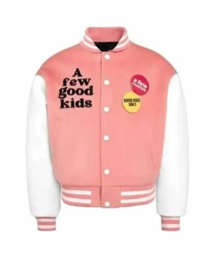A Few Good Kids Strike Pink Varsity Jacket