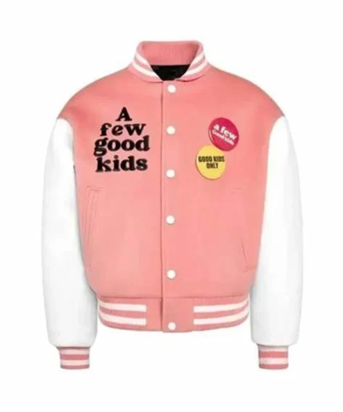A Few Good Kids Strike Pink Varsity Jacket