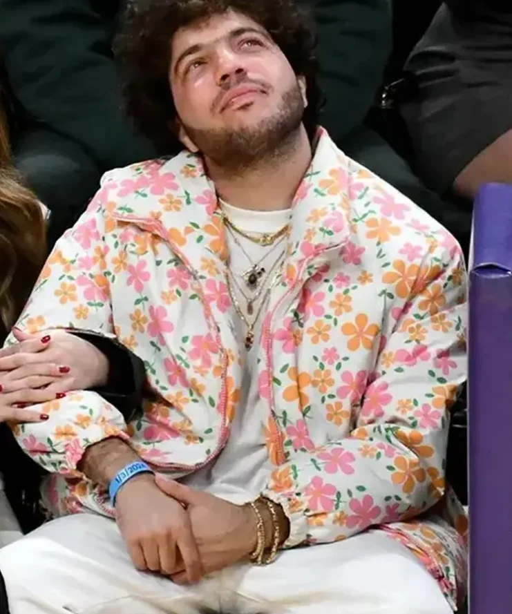 Access Hollywood Benny Blanco Floral Print Jacket