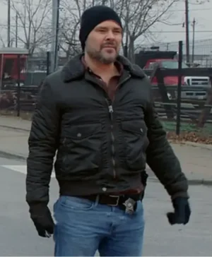 Adam Ruzek Chicago P.D. Parachute Puffer Black Jacket