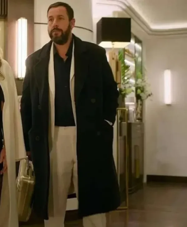 Adam Sandler Murder Mystery 2 Black Wool Coat