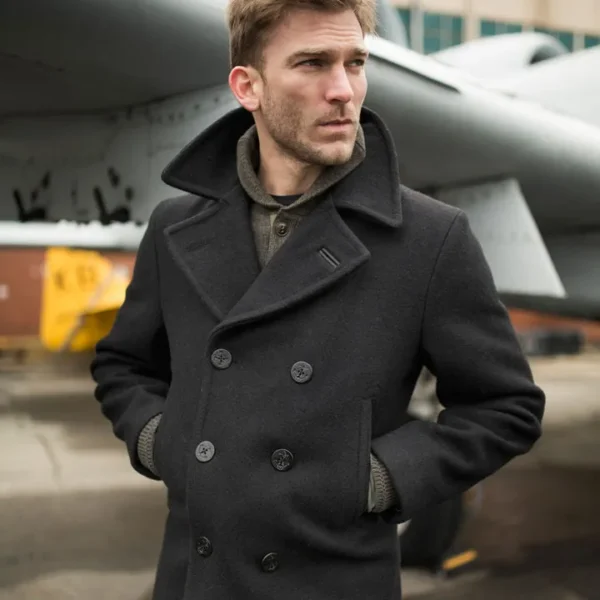 Admiral Navy Black Peacoat