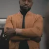 Adrian Holmes Bel-Air Brown Bomber Jacket