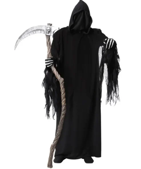 Adult Dark Grim Reaper Halloween Costume 1