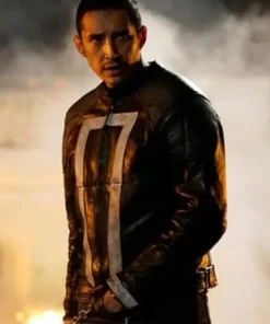 Agents Of SHIELD Ghost Rider Moto Jacket Side