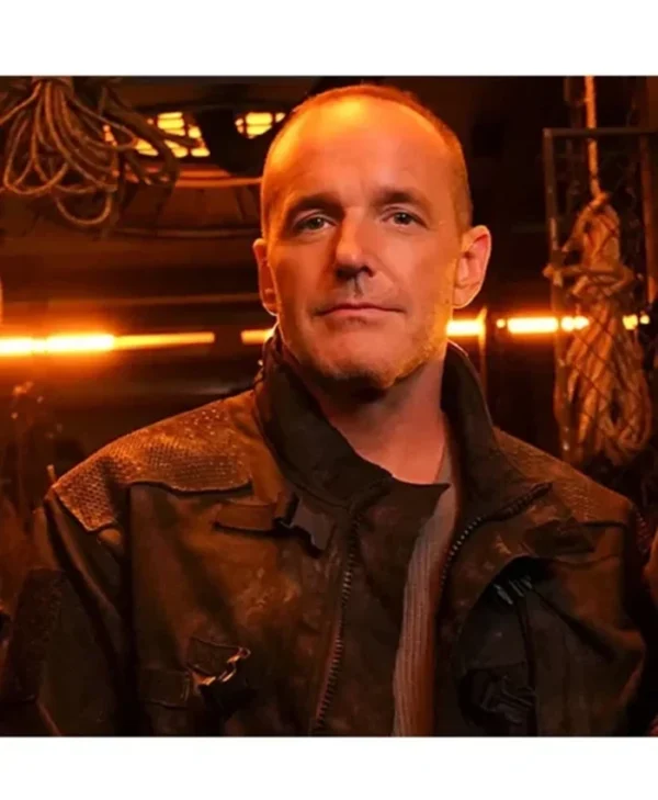 Agents Of Shield Clark Gregg Dark Brown Suede Leather Jacket