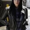 Agents of Shield Chloe Bennet Black Motorcycle Leather Jacket