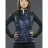 Agents of Shield Ming‑Na Wen Blue Leather Vest