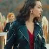 Akalay As the Crow Flies Birce Black Biker Jacket Side