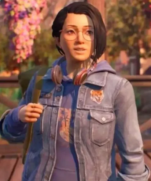 Alex Chen Life is Strange True Colors Blue Denim Cropped Jacket