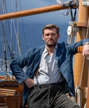 Alex Pettyfer The Ministry of Ungentlemanly Warfare Blue Jacket