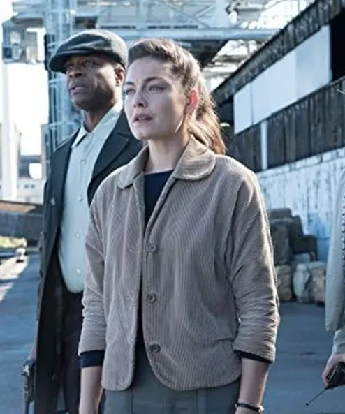 Alexa Davalos The Man In The High Castle Corduroy Jacket Side