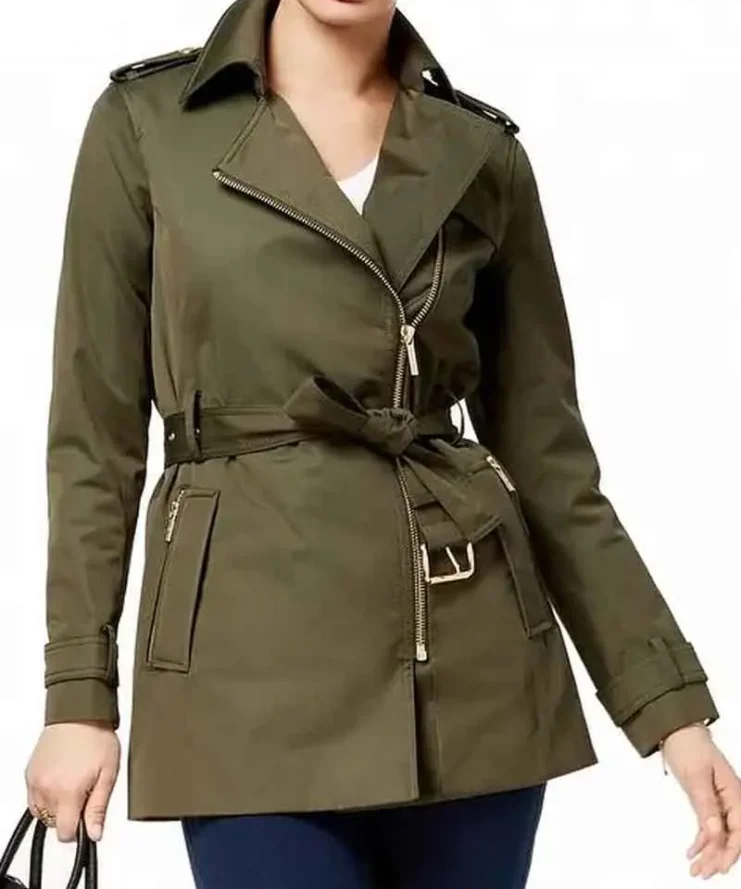 Alice Cooper Riverdale S05 Cotton Green Belted Jacket